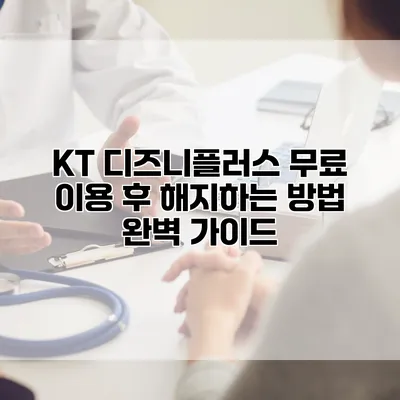 KT 디즈니플러스 무료 이용 후 해지하는 방법 완벽 가이드