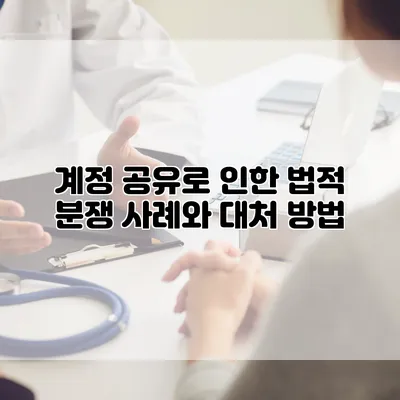 계정 공유로 인한 법적 분쟁 사례와 대처 방법