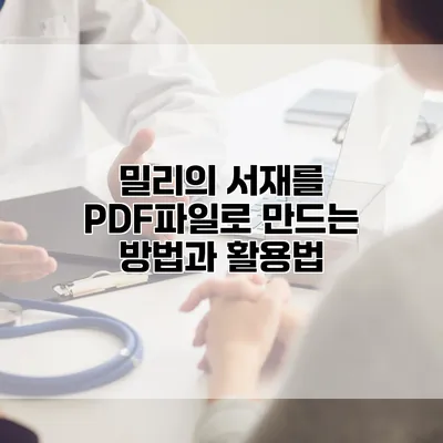 밀리의 서재를 PDF파일로 만드는 방법과 활용법